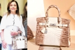 nita ambani's bag, Birkin bags, nita ambani s crocodile skin handbag worth rs 2 6 cr studded with 240 diamonds goes viral, Karisma