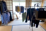 Drying clothes indoors bad news, Drying clothes indoors research, drying clothes indoors could lead to mould and respiratory issues, Coughing