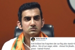gautam gambhir about people shaming Indian flag, gautam gambhir, forget jail gautam gambhir s suggestion for indian flag shamers, Indians abroad