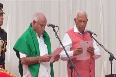 B.S. Yeddyurappa Sworn in as Chief Minister of Karnataka