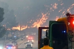 Los Angeles Wildfire updates, Los Angeles Wildfire pictures, new wildfire erupts near los angeles, Fighter