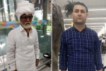 Amrick Singh, Jayesh patel, young man caught posing as senior citizen to fly to abroad, Rajiv gandhi