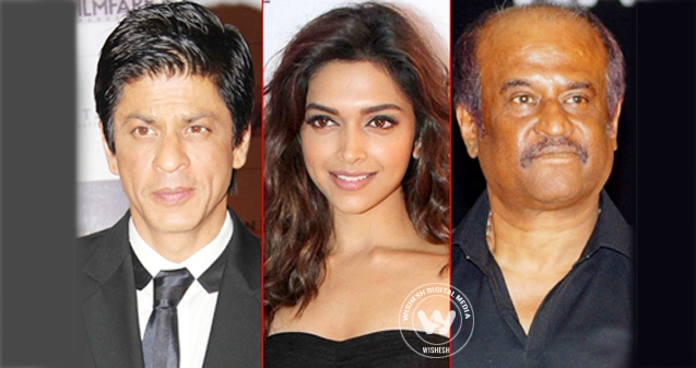 Shah Rukh, Deepika  does lungi dance for Rajnikanth},{Shah Rukh, Deepika  does lungi dance for Rajnikanth